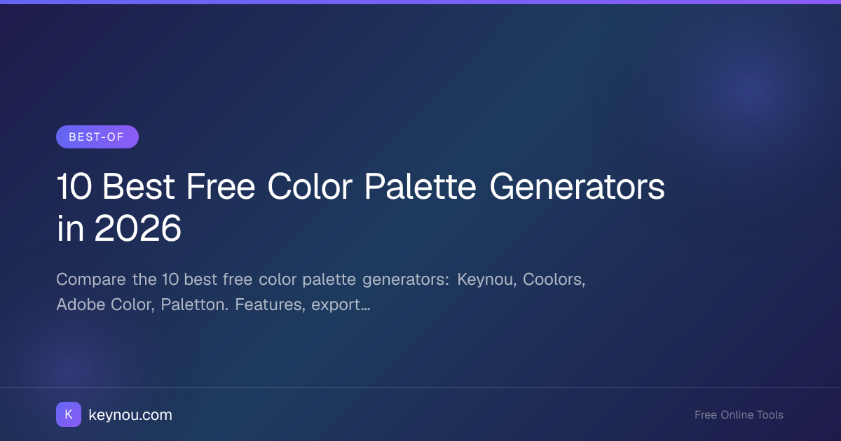 10 Best Free Color Palette Generators in 2026