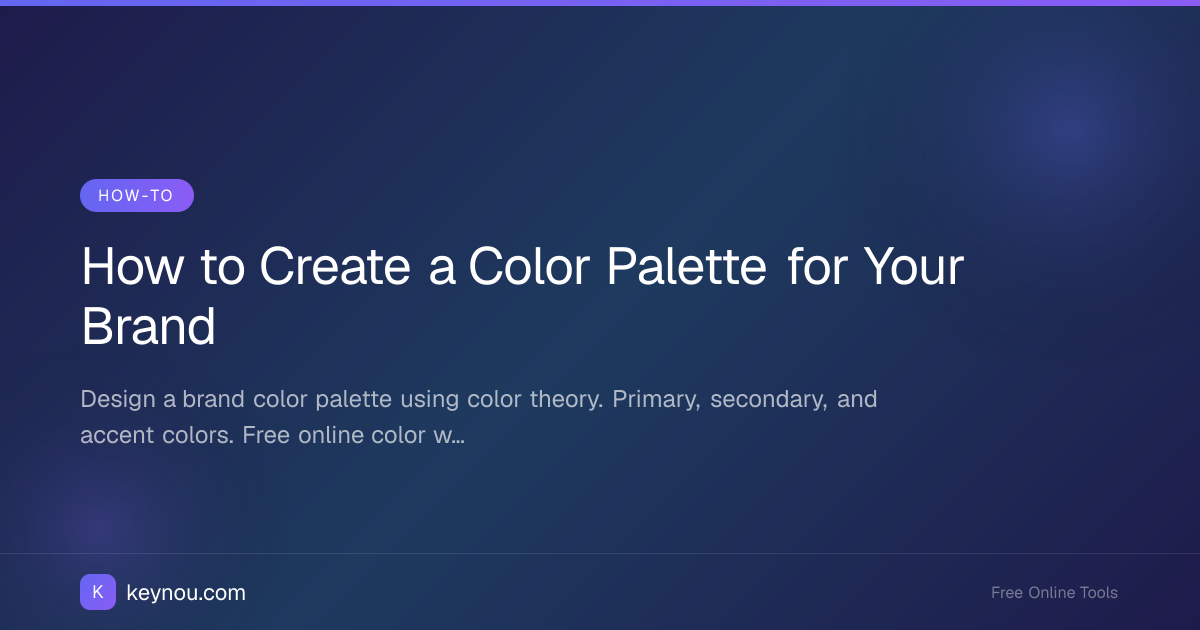How to Create a Color Palette for Your Brand