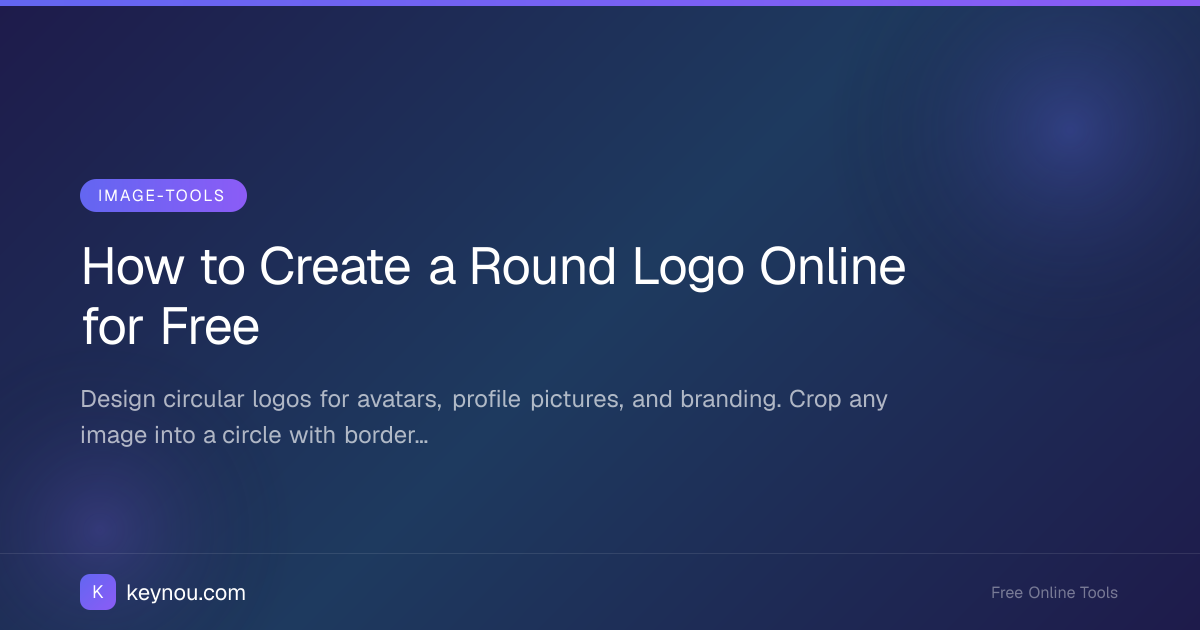 How to Create a Round Logo Online for Free