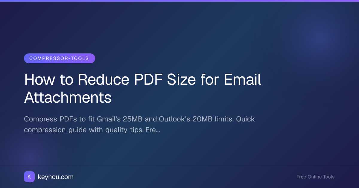 How to Reduce PDF Size for Email Attachments