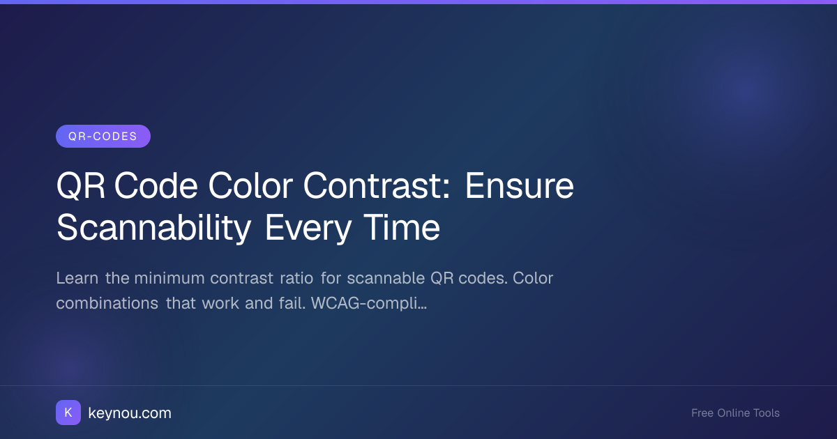 QR Code Color Contrast: Ensure Scannability Every Time
