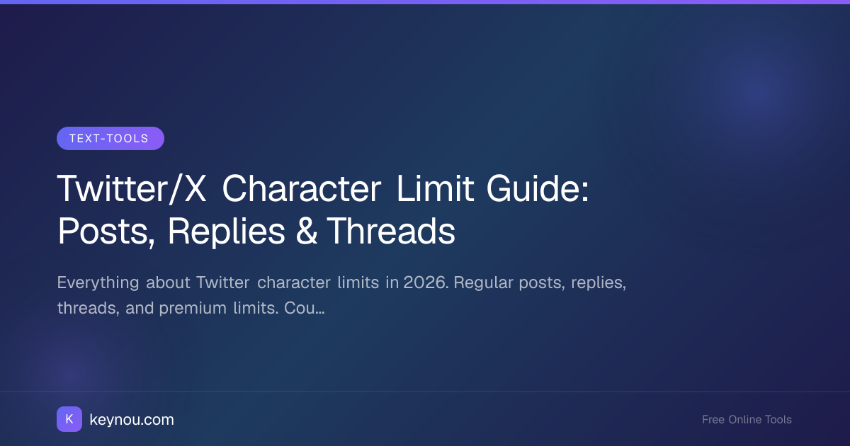 Twitter/X Character Limit Guide: Posts, Replies & Threads